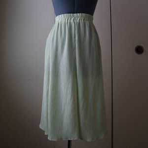 Midi Skirt in Pistachio Green